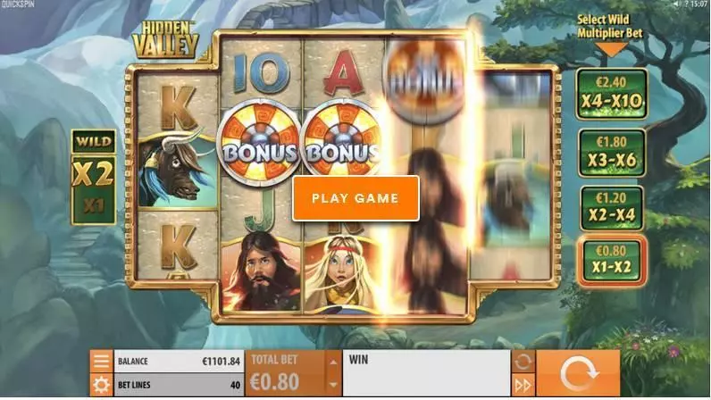 Hidden Valley Fun Slot Game made by Quickspin with 5 Reel and 40 Line