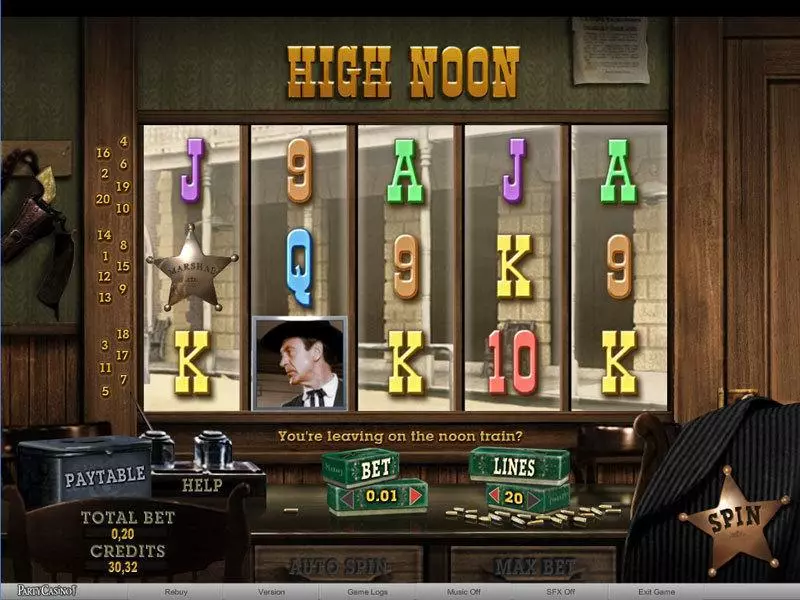 High Noon Fun Slot Game made by bwin.party with 5 Reel and 20 Line