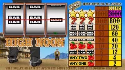 High Noon Fun Slot Game made by Microgaming with 3 Reel and 1 Line