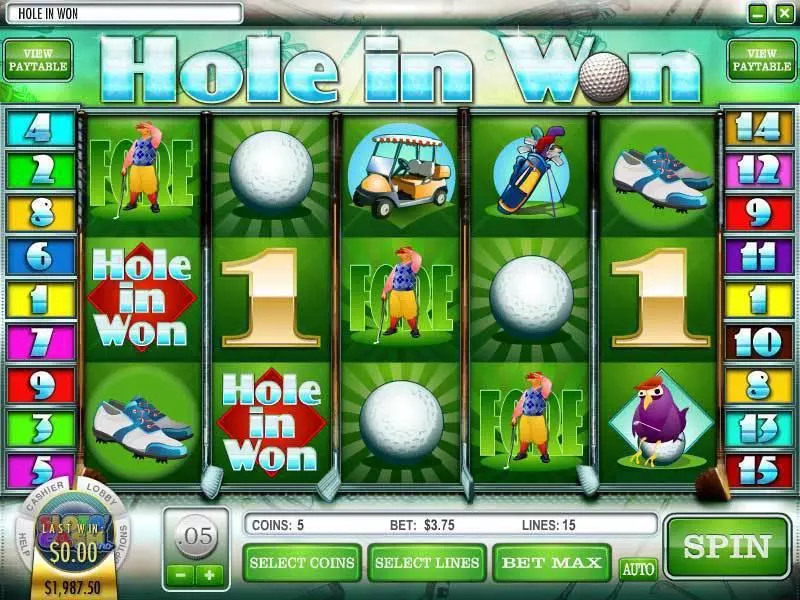 Hole in Won Fun Slot Game made by Rival with 5 Reel and 15 Line