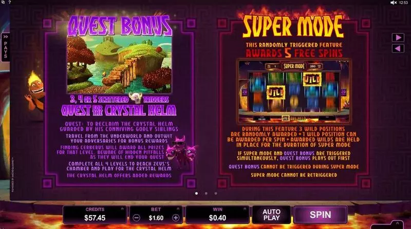 Hot as Hades Fun Slot Game made by Microgaming with 5 Reel and 20 Line