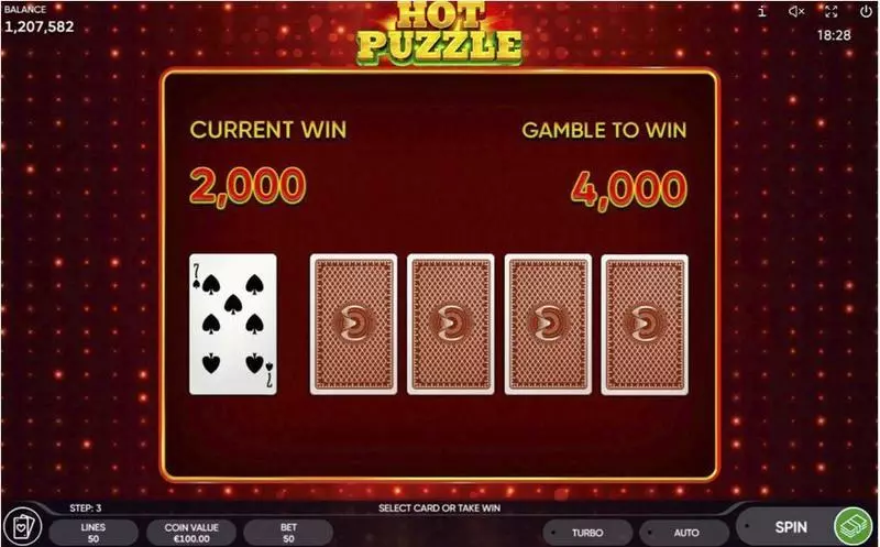Hot Puzzle Fun Slot Game made by Endorphina with 5 Reel and 50 Line