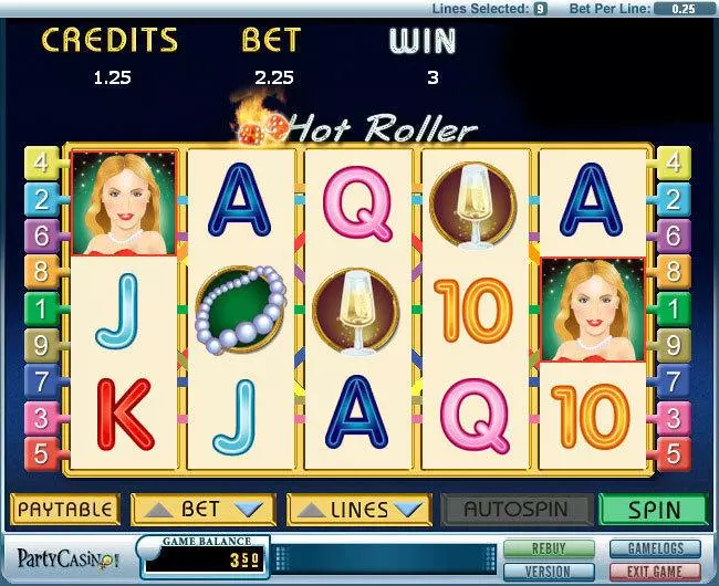 Hot Roller Fun Slot Game made by bwin.party with 5 Reel and 9 Line