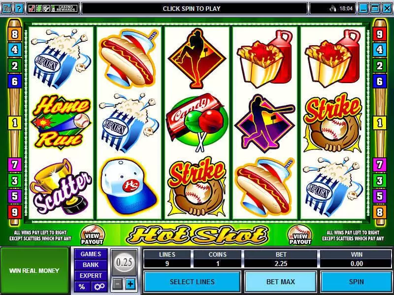 Hot Shot Fun Slot Game made by Microgaming with 5 Reel and 9 Line