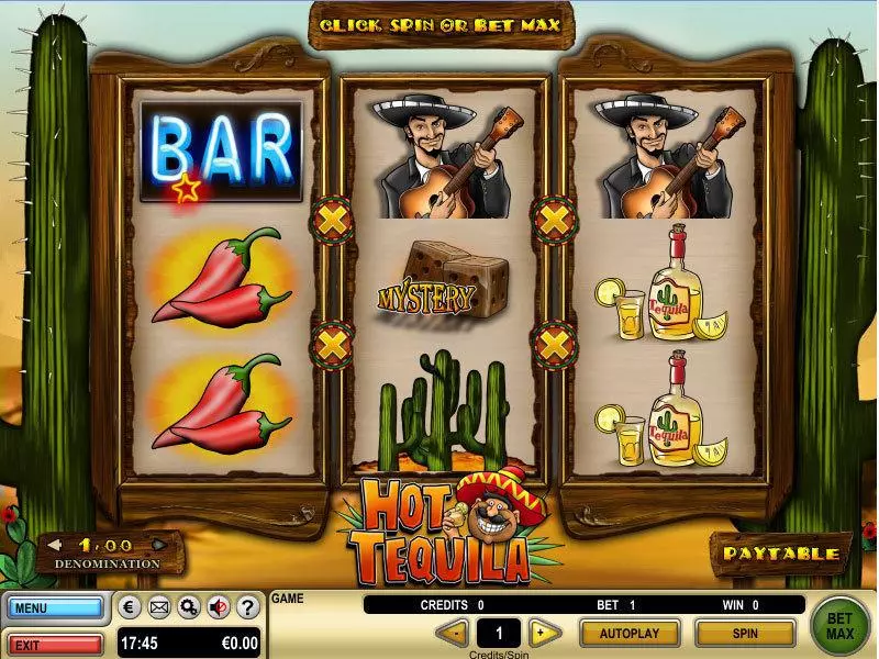 Hot Tequila Fun Slot Game made by GTECH with 3 Reel and 27 Line