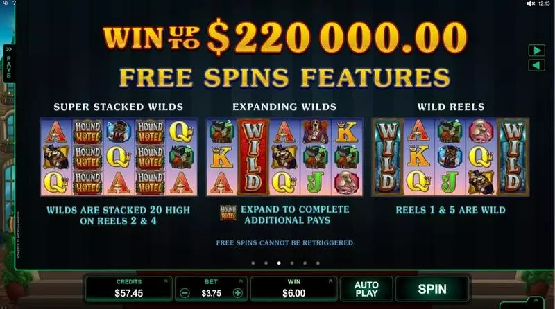 Hound Hotel Fun Slot Game made by Microgaming with 5 Reel and 25 Line