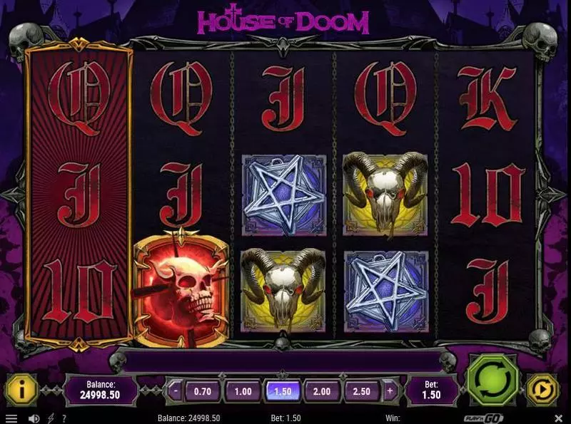 House of Doom Fun Slot Game made by Play'n GO with 5 Reel and 10 Line