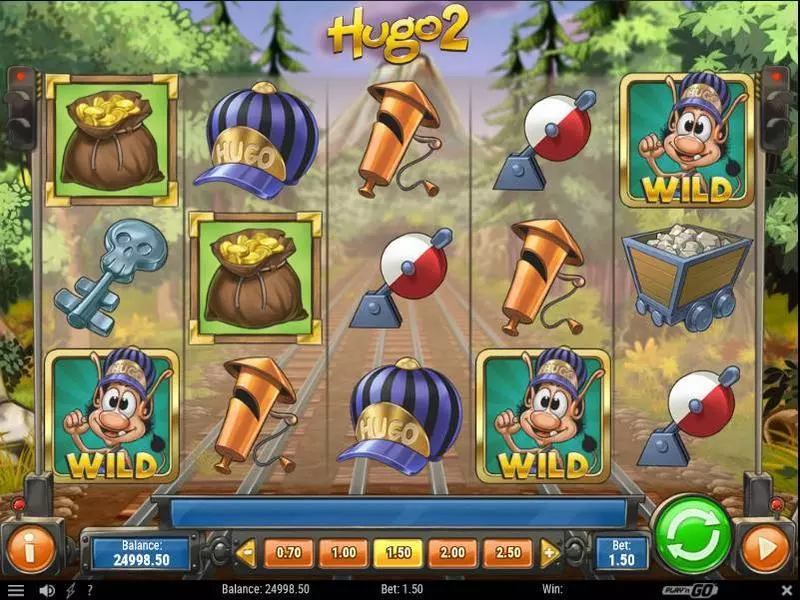Hugo 2 Fun Slot Game made by Play'n GO with 5 Reel and 10 Line