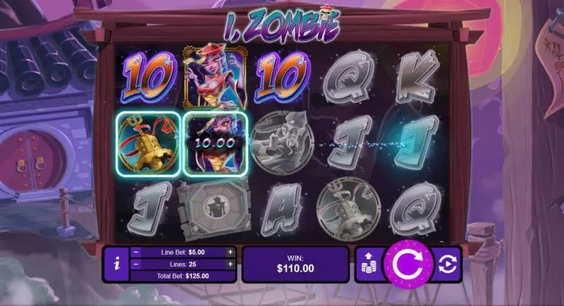 I, Zombie Fun Slot Game made by RTG with 5 Reel and 25 Line
