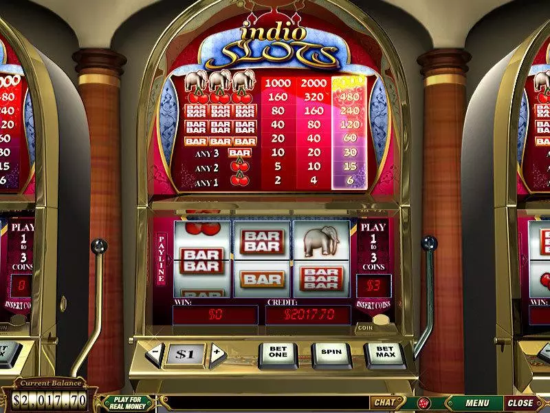 Indio Fun Slot Game made by PlayTech with 3 Reel and 1 Line
