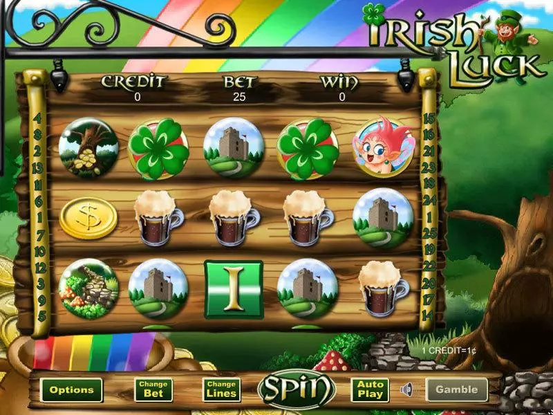 Irish Luck Fun Slot Game made by Eyecon with 5 Reel and 25 Line