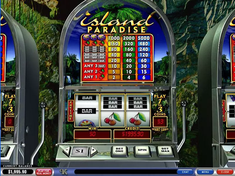 Island Paradise Fun Slot Game made by PlayTech with 3 Reel and 1 Line