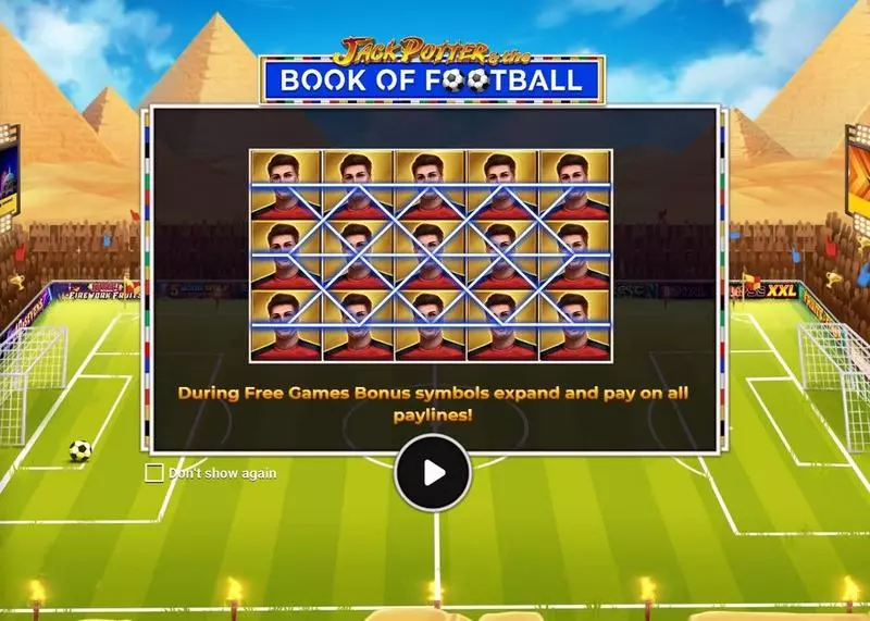 Jack Potter The Book Of Football Fun Slot Game made by Apparat Gaming with 5 Reel and 10 Line