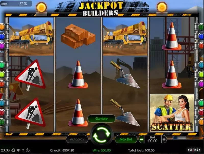 Jackpot Builders Fun Slot Game made by Wazdan with 4 Reel 