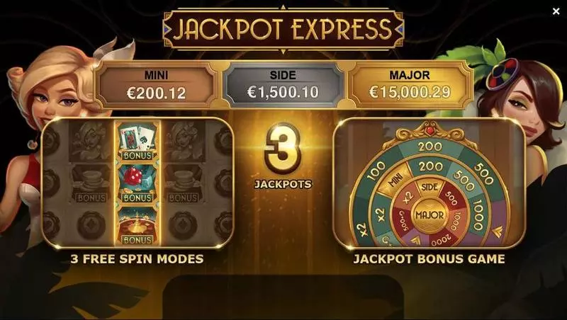 Jackpot Express Fun Slot Game made by Yggdrasil with 5 Reel and 20 Line