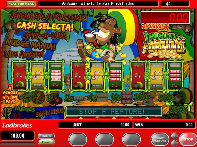 Jamaican a Fortune Fun Slot Game made by Microgaming with 3 Reel and 1 Line