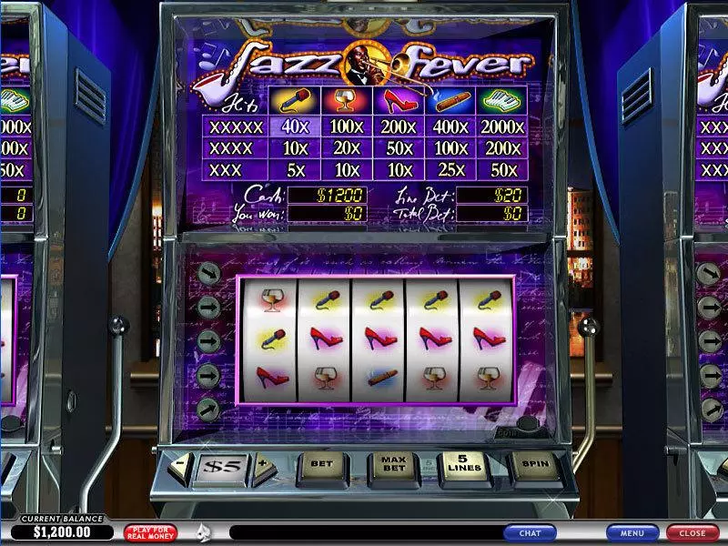 Jazz Fever Fun Slot Game made by PlayTech with 5 Reel and 5 Line
