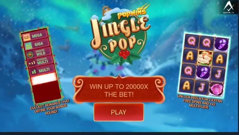 JinglePop Fun Slot Game made by AvatarUX with 5 Reel and 486 Ways