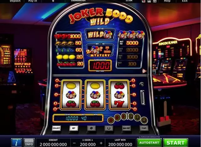 Joker 5000 Wild Fun Slot Game made by Greentube with 3 Reel and 5 Line