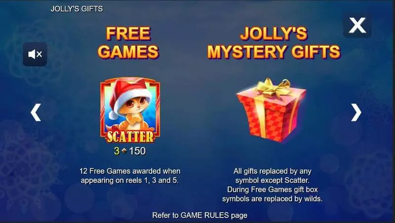 Jolly's Gifts  Fun Slot Game made by Side City with 5 Reel and 40 Line