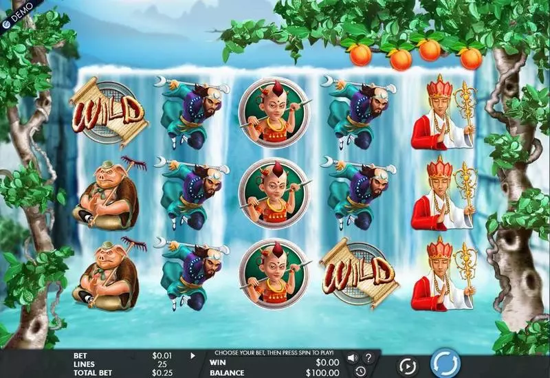 Journey to the West Fun Slot Game made by Genesis with 5 Reel and 25 Line