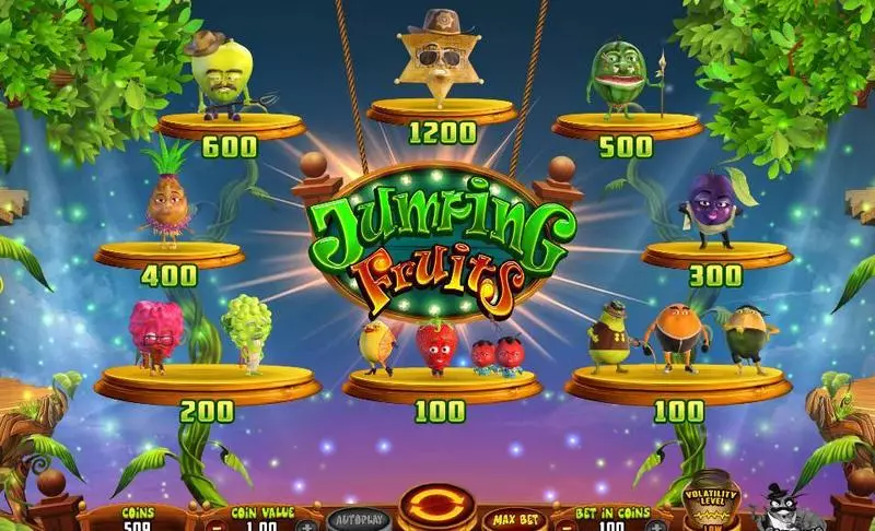 Jumping Fruits Fun Slot Game made by Wazdan with 3 Reel 