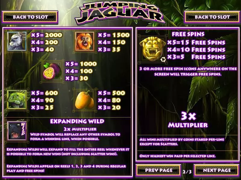 Jumping Jaguar Fun Slot Game made by Rival with 5 Reel and 30 Line