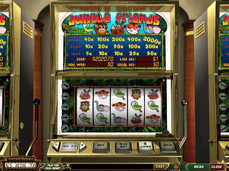 Jungle Friends Fun Slot Game made by PlayTech with 5 Reel and 5 Line