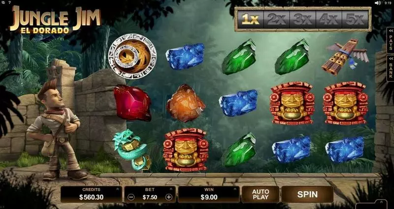 Jungle Jim El Dorado Fun Slot Game made by Microgaming with 5 Reel and 25 Line