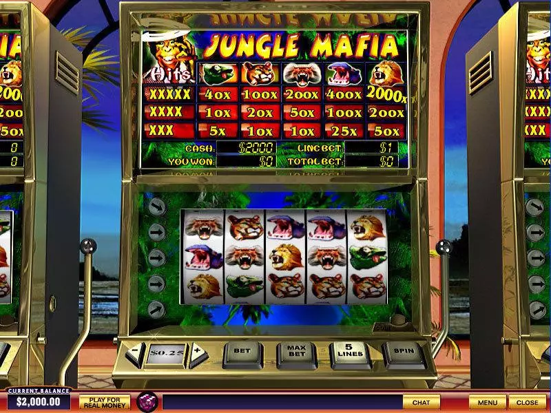 Jungle Mafia Fun Slot Game made by PlayTech with 5 Reel and 5 Line