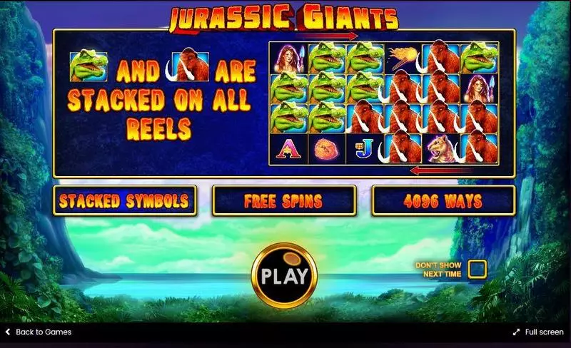 Jurassic Giants Fun Slot Game made by Pragmatic Play with 6 Reel and 4096 Line