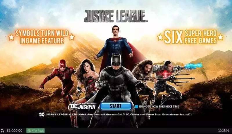 Justice League Fun Slot Game made by PlayTech with 5 Reel and 40 Line