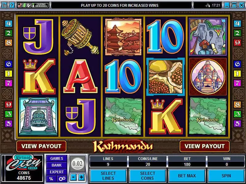 Kathmandu Fun Slot Game made by Microgaming with 5 Reel and 9 Line