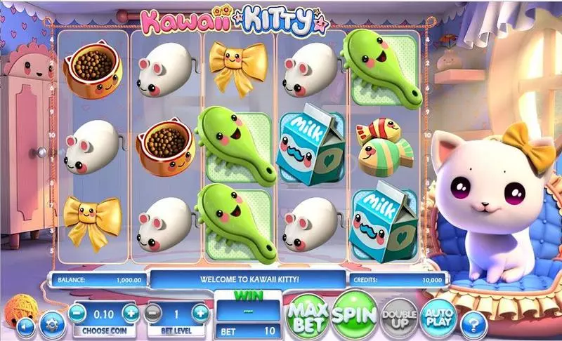 Kawaii Kitty Fun Slot Game made by BetSoft with 5 Reel and 10 Line