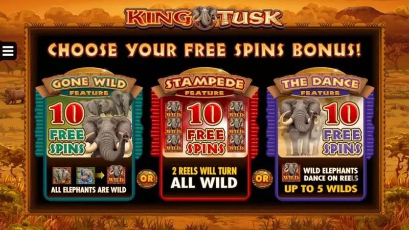 King Tusk Fun Slot Game made by Microgaming with 5 Reel and 25 Line