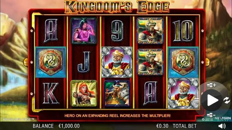 Kingdom's Edge Fun Slot Game made by NextGen Gaming with 5 Reel and 20 Line
