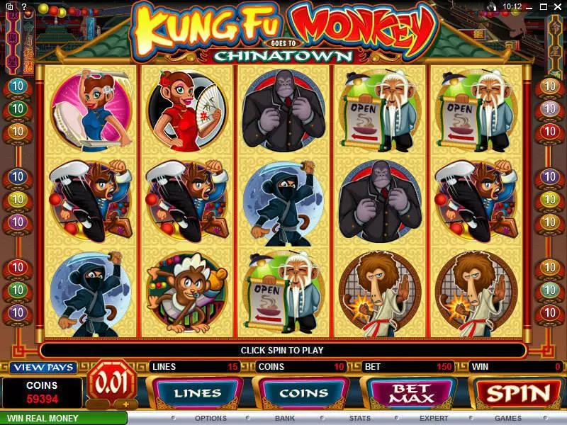 Kung Fu Monkey Fun Slot Game made by Microgaming with 5 Reel and 15 Line