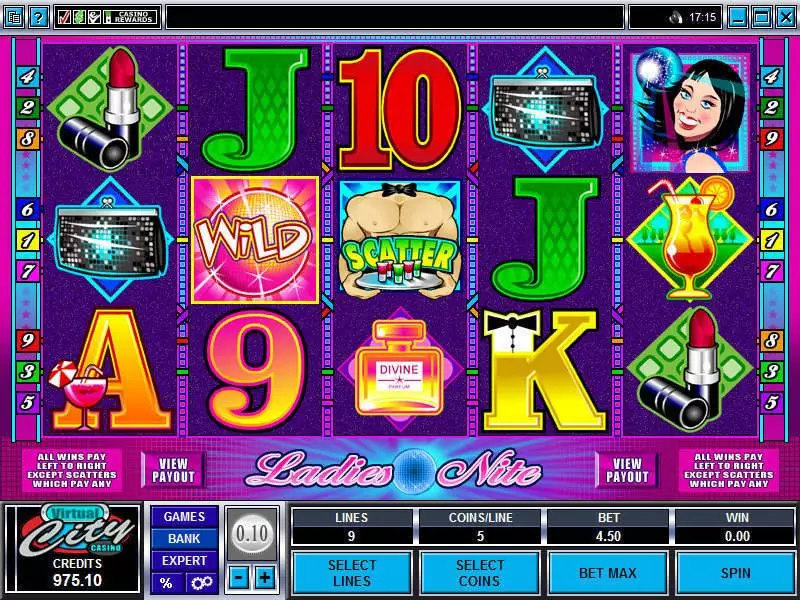 Ladies Nite Fun Slot Game made by Microgaming with 5 Reel and 9 Line