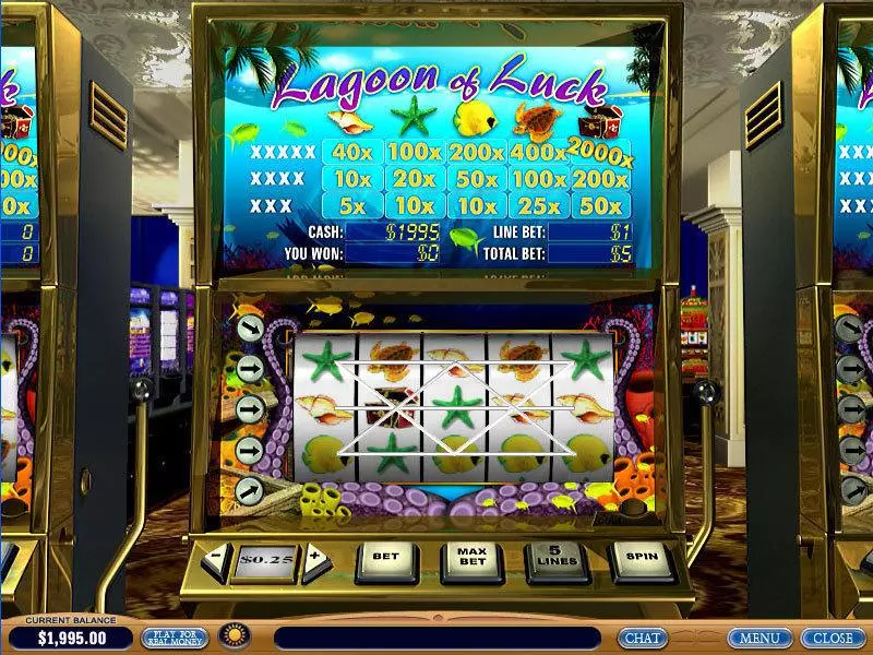 Lagoon of Luck Fun Slot Game made by PlayTech with 5 Reel and 5 Line
