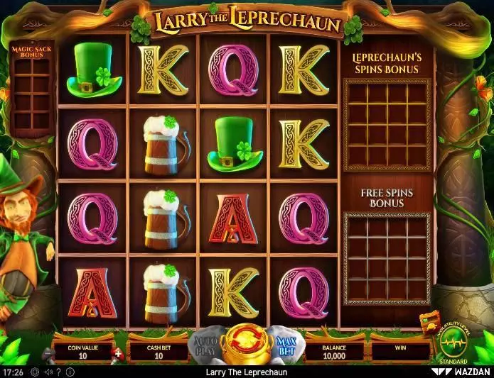 Larry the Leprechaun Fun Slot Game made by Wazdan with 4 Reel 