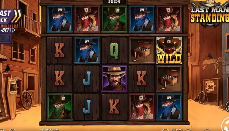 Last Man Standing Fun Slot Game made by Slotmill with 5 Reel and 1024 Way16807 Line