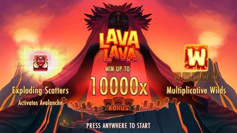Lava Lava Fun Slot Game made by Thunderkick with 5 Reel and 15 Line