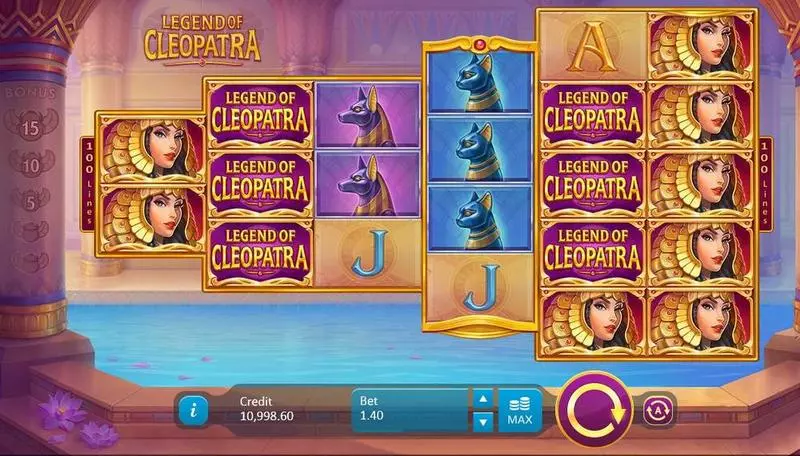 Legend of Cleopatra Fun Slot Game made by Playson with 5 Reel and 100 Line
