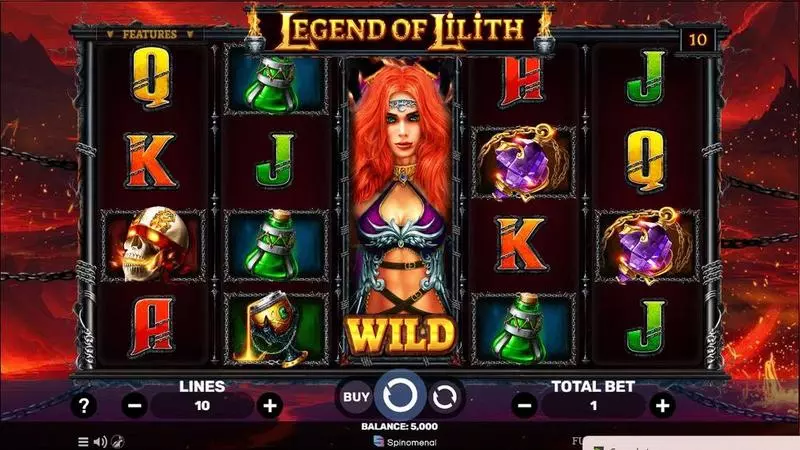 Legend Of Lilith Fun Slot Game made by Spinomenal with 5 Reel and 10 Line