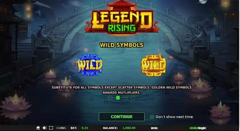 Legend Rising Fun Slot Game made by StakeLogic with 5 Reel and 576 Line
