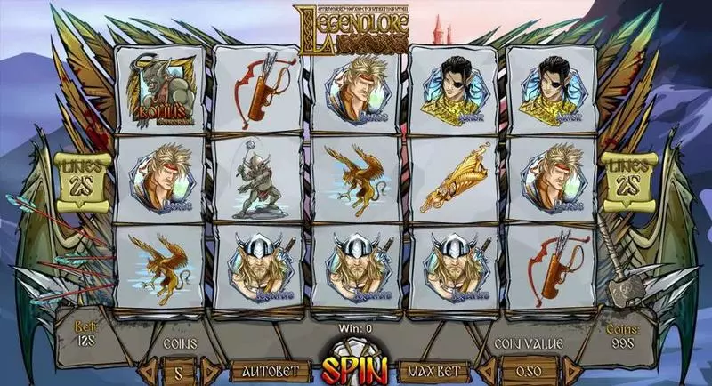 Legendlore Fun Slot Game made by 1x2 Gaming with 5 Reel and 25 Line