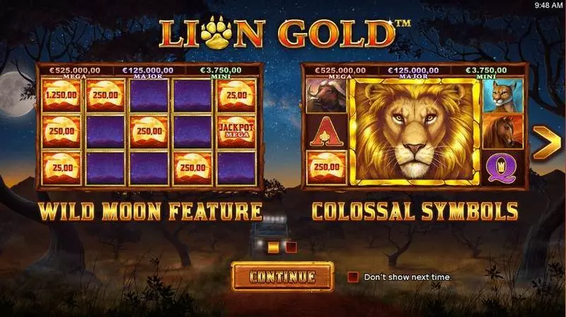 Lionn Gold Fun Slot Game made by StakeLogic with 5 Reel and 25 Line