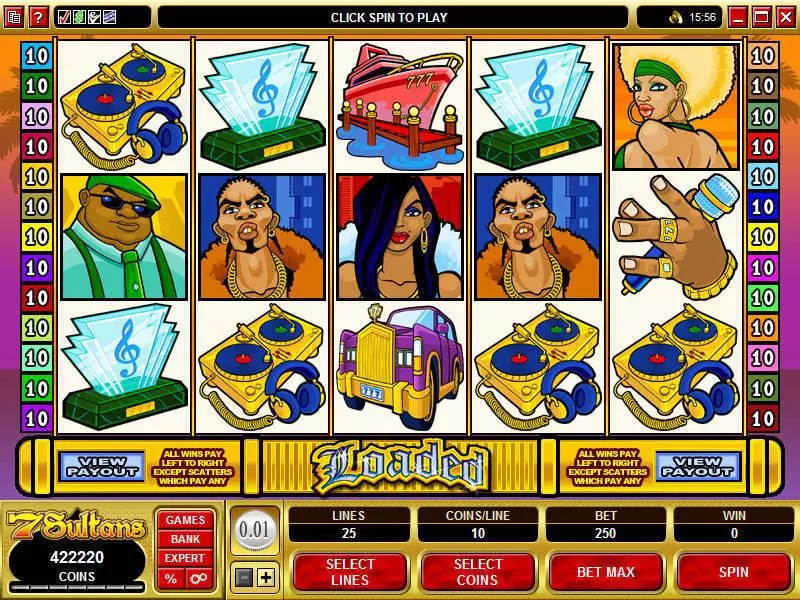 Loaded Fun Slot Game made by Microgaming with 5 Reel and 25 Line