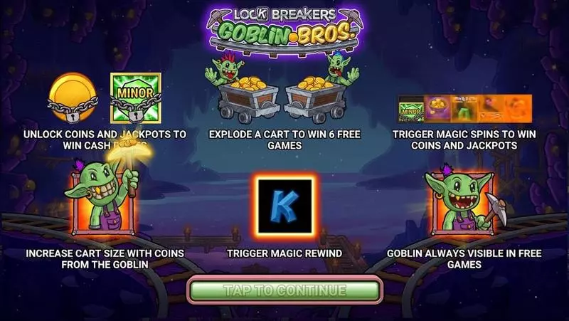 Lock Breakers – Goblin Bros Fun Slot Game made by Greentube with 5 Reel and 40 Line