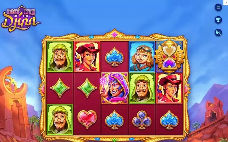 Lost City of the Djinn Fun Slot Game made by Thunderkick with 5 Reel and 25 Line